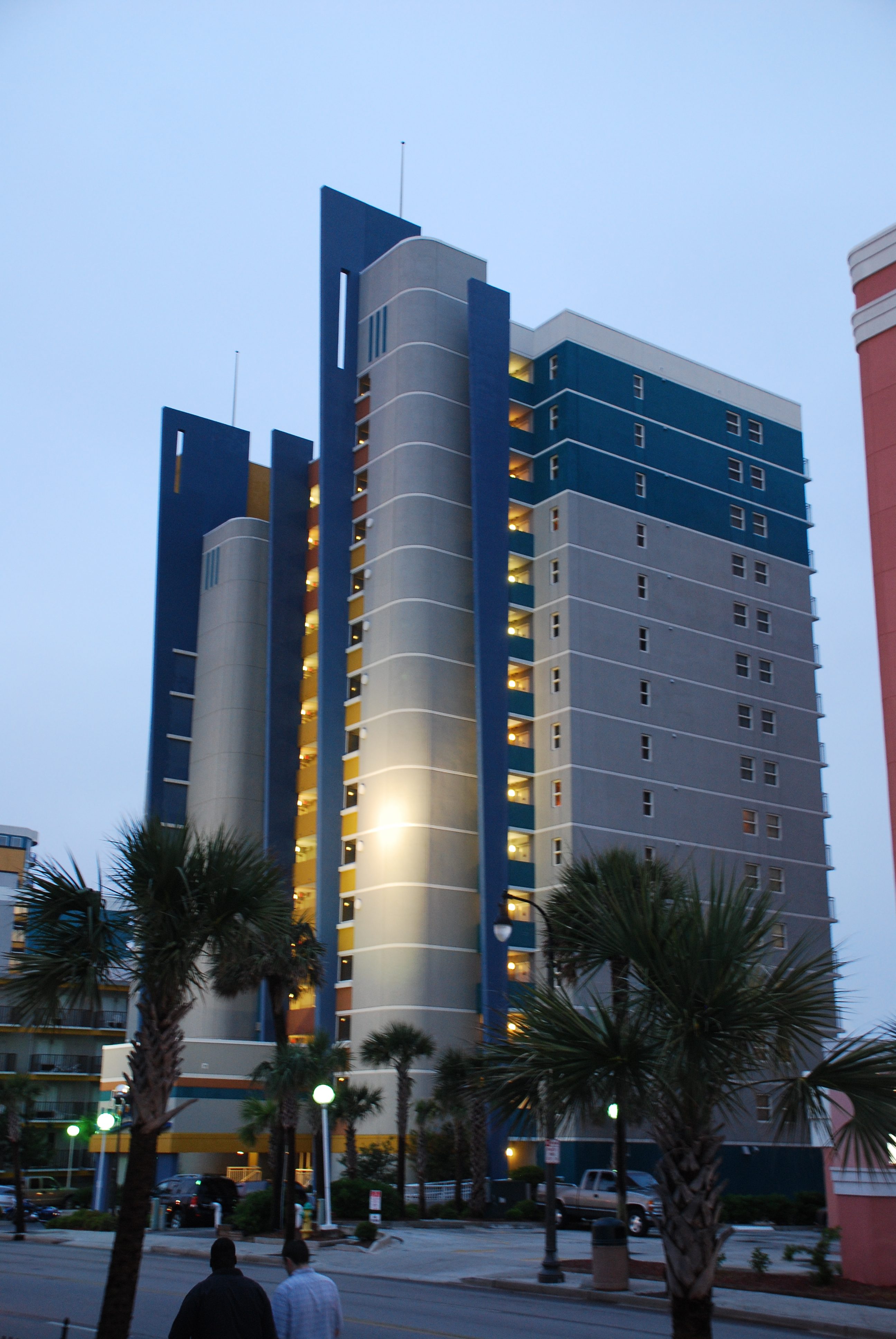Oceanfront condo towers along Ocean Boulevard in Myrtle Beach